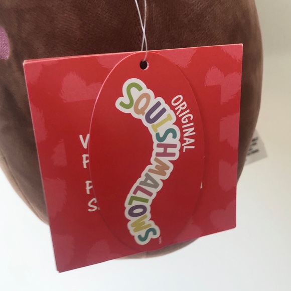 Squishmallows 8” Valentine Monstera Leaf Heart Omar The Bear - Picture 2 of 2